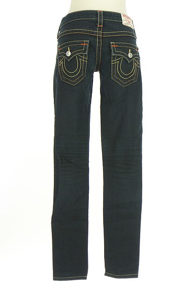 TRUE RELIGION（トゥルーレリジョン）の古着「ブラックデニムスキニーパンツ（デニムパンツ）」大画像２へ