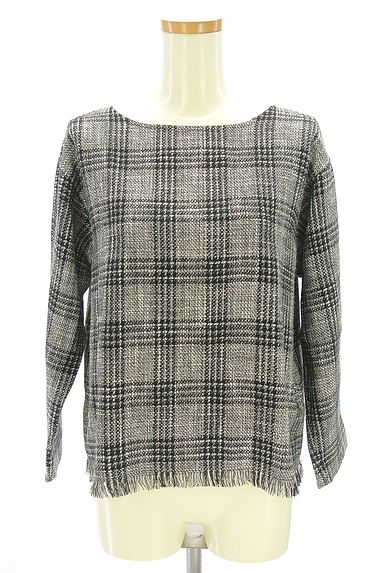 URBAN RESEARCH DOORS（アーバンリサーチドアーズ）の古着「フリンジツイードブラウス（カットソー・プルオーバー）」大画像１へ