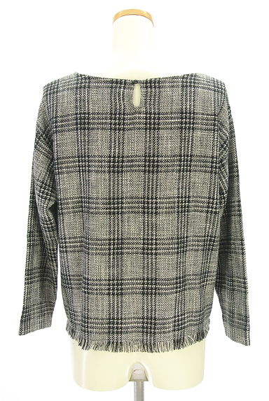 URBAN RESEARCH DOORS（アーバンリサーチドアーズ）の古着「フリンジツイードブラウス（カットソー・プルオーバー）」大画像２へ