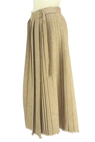 Stola.（ストラ）の古着「ドッキングベルトプリーツロングスカート（ロングスカート・マキシスカート）」大画像３へ