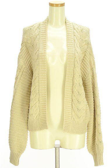 クリックで大画像表示 Stola.(ストラ)の古着「ケーブルニットカーディガン(カーディガン・ボレロ)」大画像1へ