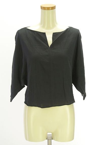 DES PRES（デプレ）の古着「キーネックドルマンショートブラウス（カットソー・プルオーバー）」大画像１へ