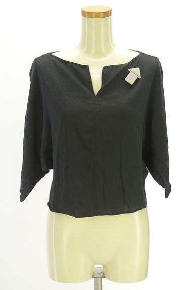 DES PRES（デプレ）の古着「キーネックドルマンショートブラウス（カットソー・プルオーバー）」大画像４へ