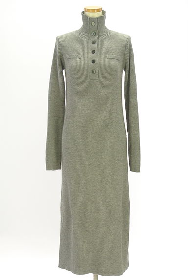 AZUL BY MOUSSY（アズールバイマウジー）の古着「ロングリブニットワンピース（ワンピース・チュニック）」大画像１へ