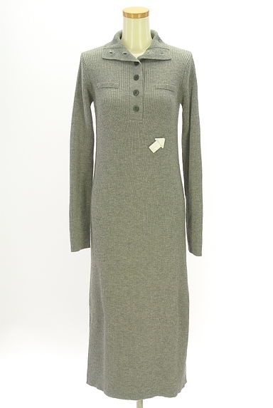 AZUL BY MOUSSY（アズールバイマウジー）の古着「ロングリブニットワンピース（ワンピース・チュニック）」大画像４へ