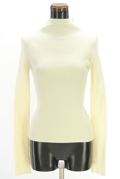AZUL BY MOUSSY（アズールバイマウジー）の古着「モックネックリブニット（ニット）」大画像１へ