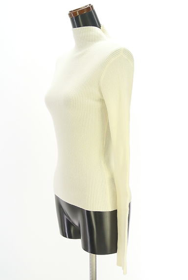 AZUL BY MOUSSY（アズールバイマウジー）の古着「モックネックリブニット（ニット）」大画像３へ