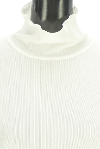 クリックで大画像表示 NATURAL BEAUTY BASIC(ナチュラルビューティベーシック)の古着「ハイネックシアーカットソー(カットソー・プルオーバー)」大画像4へ