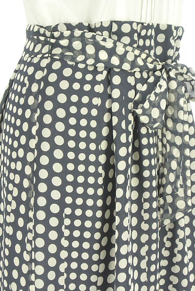 クリックで大画像表示 組曲(クミキョク)の古着「ドット柄シフォン切替半袖ワンピース(ワンピース・チュニック)」大画像5へ