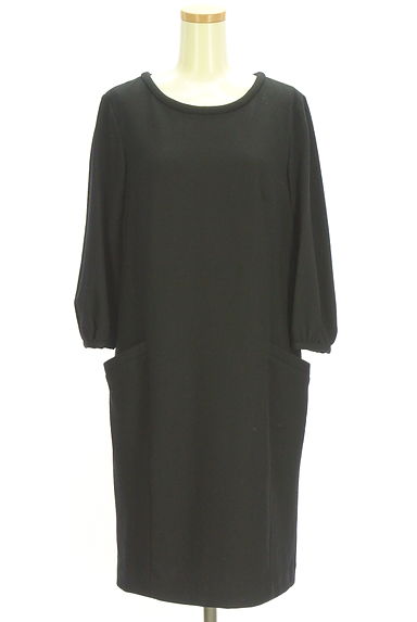 UNTITLED（アンタイトル）の古着「8分袖ウールワンピース（ワンピース・チュニック）」大画像１へ