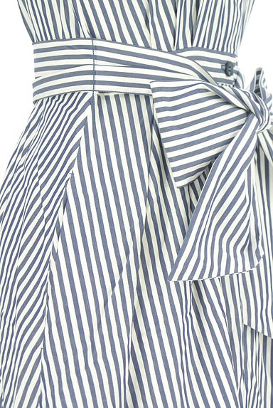 クリックで大画像表示 STRAWBERRY-FIELDS(ストロベリーフィールズ)の古着「ストライプ柄ノースリシャツワンピース(ワンピース・チュニック)」大画像5へ