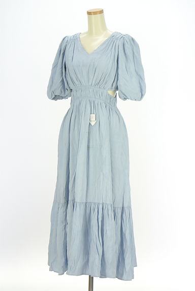 クリックで大画像表示 Her lip to(ハーリップトゥ)の古着「ウエストオープン半袖ワンピース(ワンピース・チュニック)」大画像4へ