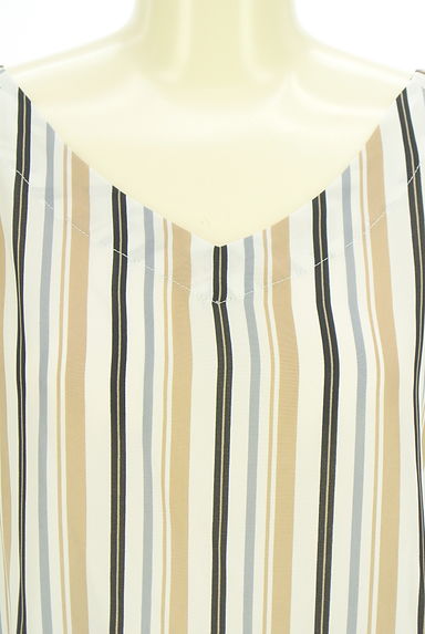 クリックで大画像表示 VICKY(ビッキー)の古着「ドロストスリーブマルチストライプブラウス(カットソー・プルオーバー)」大画像4へ