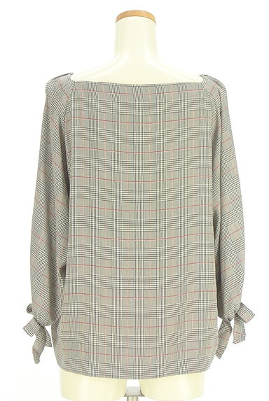 VICKY（ビッキー）の古着「ドロストスリーブチェックブラウス（カットソー・プルオーバー）」大画像２へ