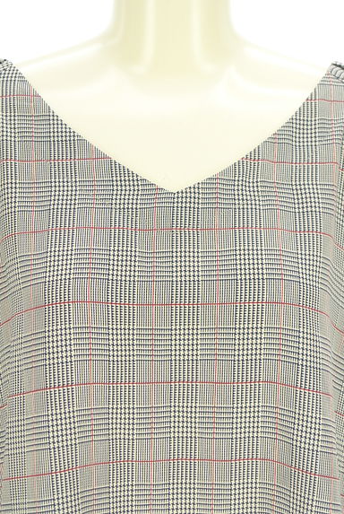 VICKY（ビッキー）の古着「ドロストスリーブチェックブラウス（カットソー・プルオーバー）」大画像４へ
