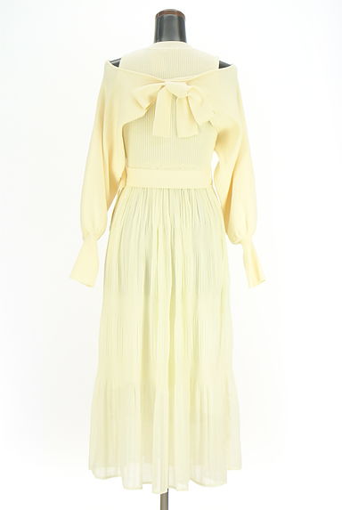 クリックで大画像表示 RESEXXY(リゼクシー)の古着「クロップドニット+ベルト付きロングワンピ(ツーピース(ジャケット+ワンピース))」大画像2へ