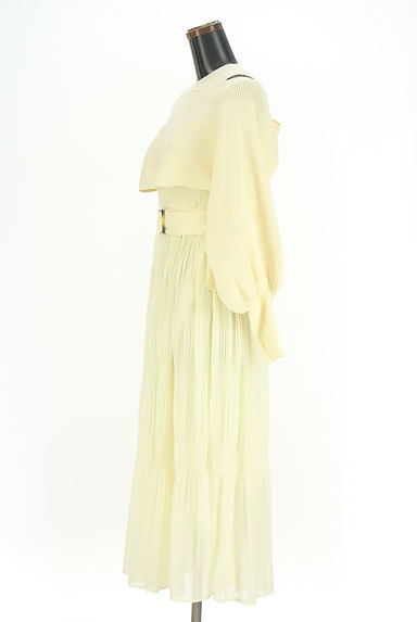 クリックで大画像表示 RESEXXY(リゼクシー)の古着「クロップドニット+ベルト付きロングワンピ(ツーピース(ジャケット+ワンピース))」大画像3へ