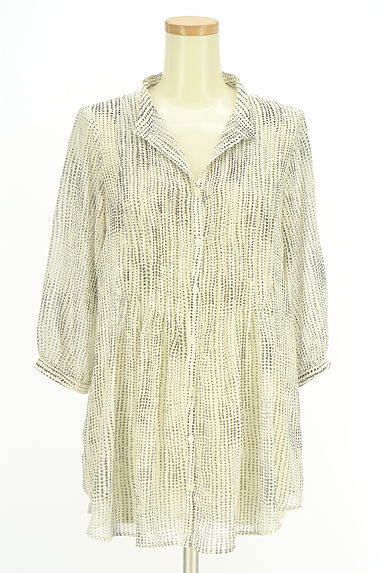 クリックで大画像表示 VICKY(ビッキー)の古着「8分袖ランダムドットシアーブラウス(ブラウス)」大画像1へ