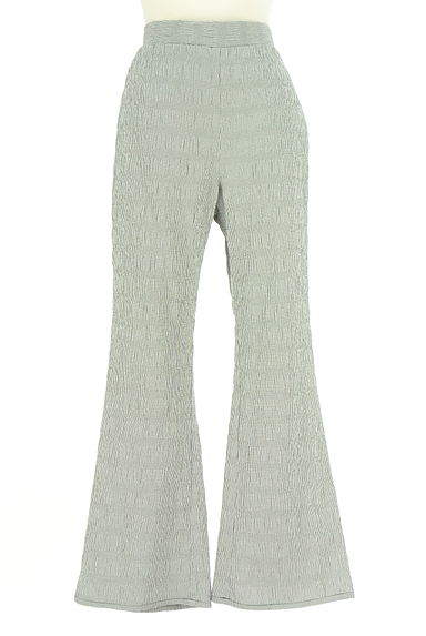 RESEXXY（リゼクシー）の古着「チェック柄シワ加工フレアパンツ（パンツ）」大画像１へ