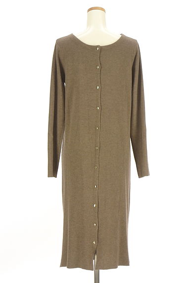 VICKY（ビッキー）の古着「前後2WAYミモレ丈ニットワンピース（ワンピース・チュニック）」大画像２へ