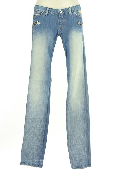 REPLAY（リプレイ）の古着「ウォッシュド加工ストレートデニム（デニムパンツ）」大画像１へ