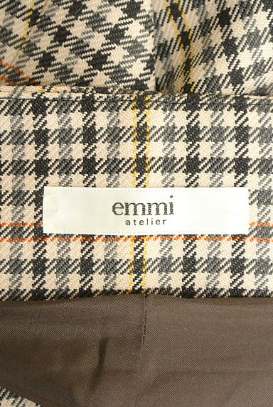 クリックで大画像表示 emmi atelier(エミ アトリエ)の古着「ハイウエストチェックワイドパンツ(パンツ)」大画像6へ