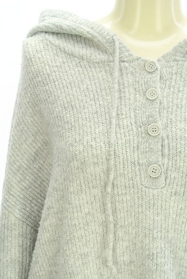 クリックで大画像表示 Samansa Mos2(サマンサモスモス)の古着「ニットパーカー(ニット)」大画像4へ