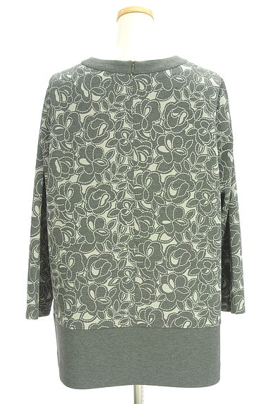 LEILIAN（レリアン）の古着「花柄プリントフレアチュニック（カットソー・プルオーバー）」大画像２へ