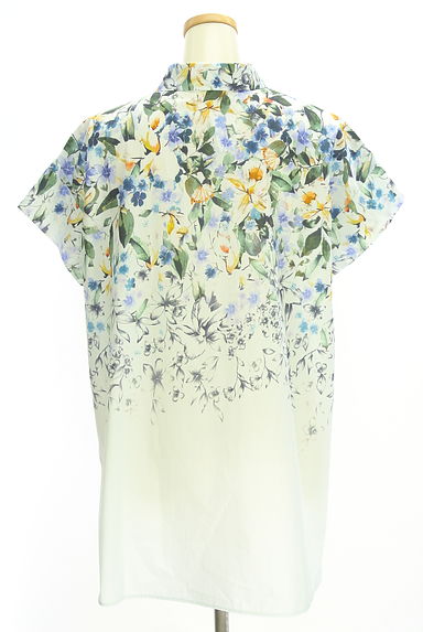 LEILIAN（レリアン）の古着「花柄シャツチュニック（ブラウス）」大画像２へ