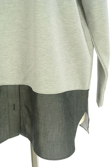 LEILIAN（レリアン）の古着「レイヤード風ストレッチトップス（カットソー・プルオーバー）」大画像５へ