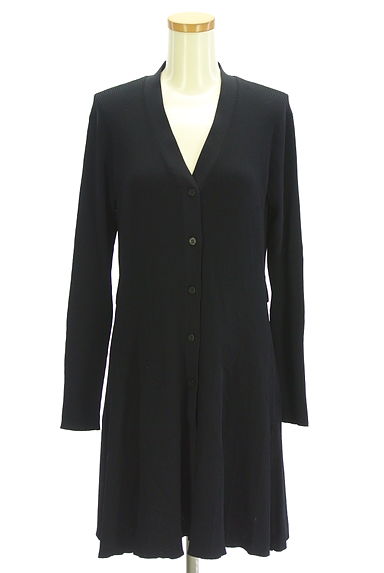 クリックで大画像表示 HIROKO KOSHINO(ヒロココシノ)の古着「バックベルトロングニットカーディガン(カーディガン・ボレロ)」大画像1へ