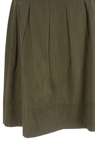 INDIVI（インディヴィ）の古着「スウェード膝丈フレアスカート（スカート）」大画像５へ