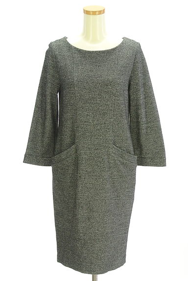 7-ID concept（セブンアイディーコンセプト）の古着「8分袖膝丈コクーンワンピース（ワンピース・チュニック）」大画像１へ