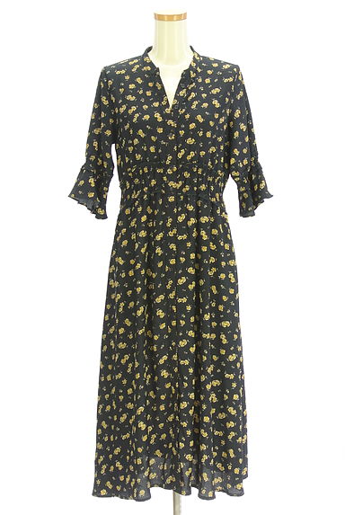 クリックで大画像表示 FREE'S MART(フリーズマート)の古着「花柄ロングシャツワンピース(ワンピース・チュニック)」大画像1へ