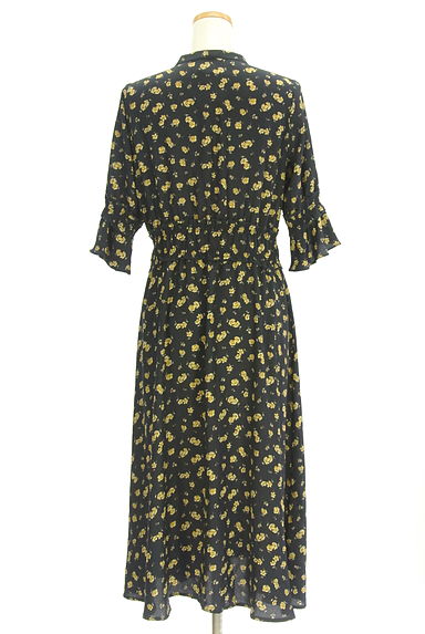 クリックで大画像表示 FREE'S MART(フリーズマート)の古着「花柄ロングシャツワンピース(ワンピース・チュニック)」大画像2へ