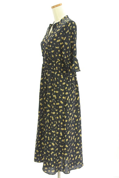 クリックで大画像表示 FREE'S MART(フリーズマート)の古着「花柄ロングシャツワンピース(ワンピース・チュニック)」大画像3へ