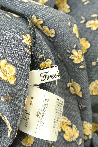 クリックで大画像表示 FREE'S MART(フリーズマート)の古着「花柄ロングシャツワンピース(ワンピース・チュニック)」大画像6へ