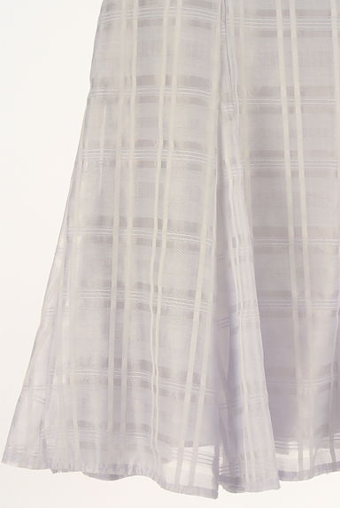 LILLIAN CARAT（リリアンカラット）の古着「チェック柄シアーロングスカート（ロングスカート・マキシスカート）」大画像５へ