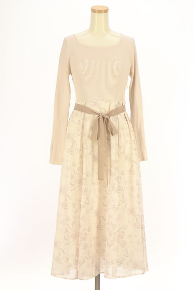 MISCH MASCH（ミッシュマッシュ）の古着「ニット×シフォンロングワンピース（ワンピース・チュニック）」大画像１へ