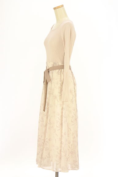 MISCH MASCH（ミッシュマッシュ）の古着「ニット×シフォンロングワンピース（ワンピース・チュニック）」大画像３へ