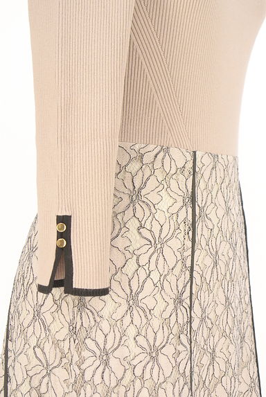 Apuweiser riche（アプワイザーリッシェ）の古着「ニット×花柄レースロングワンピース（ワンピース・チュニック）」大画像４へ