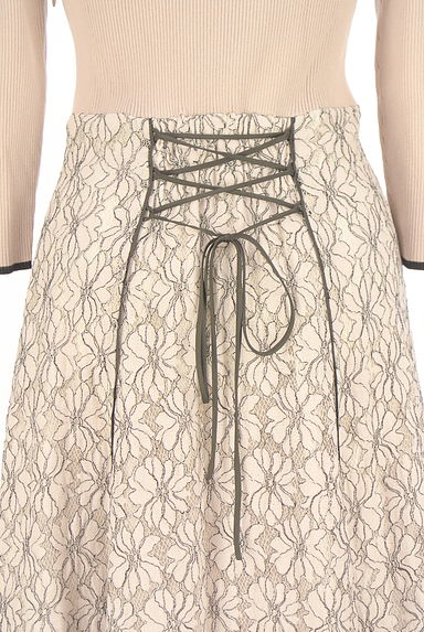 Apuweiser riche（アプワイザーリッシェ）の古着「ニット×花柄レースロングワンピース（ワンピース・チュニック）」大画像５へ