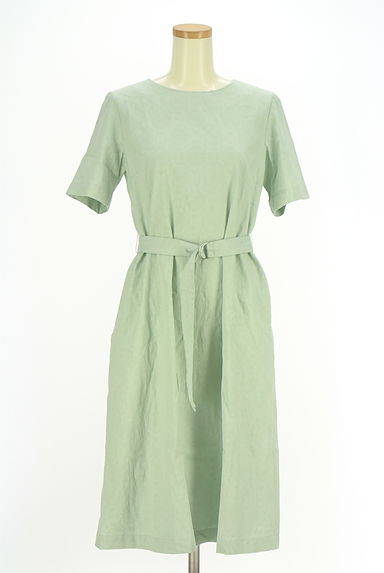 NEW YORKER（ニューヨーカー）の古着「ベルト付き花刺繍ミモレワンピース（ワンピース・チュニック）」大画像１へ