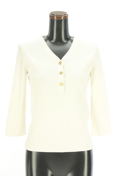 UNTITLED（アンタイトル）の古着「8分袖Vネックニット（ニット）」大画像１へ