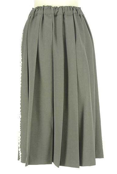 Samansa Mos2（サマンサモスモス）の古着「ehka sopo サイドフリルプリーツミモレスカート（スカート）」大画像２へ