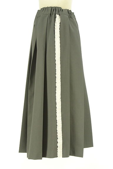 Samansa Mos2（サマンサモスモス）の古着「ehka sopo サイドフリルプリーツミモレスカート（スカート）」大画像３へ