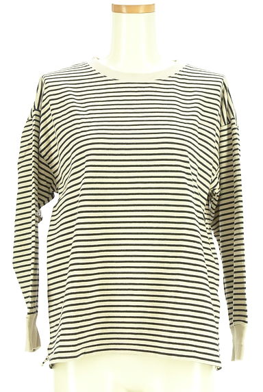 Samansa Mos2（サマンサモスモス）の古着「ボーダーカットソー（カットソー・プルオーバー）」大画像１へ