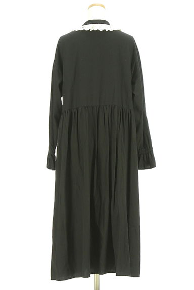 Samansa Mos2（サマンサモスモス）の古着「フロントレースロングシャツワンピース（ワンピース・チュニック）」大画像２へ