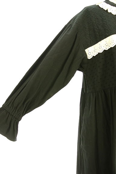 Samansa Mos2（サマンサモスモス）の古着「フロントレースロングシャツワンピース（ワンピース・チュニック）」大画像５へ