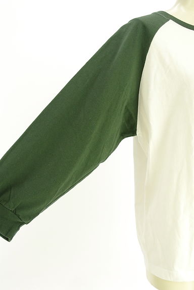 Samansa Mos2（サマンサモスモス）の古着「フロッキーミッキーラグランTシャツ（Ｔシャツ）」大画像５へ